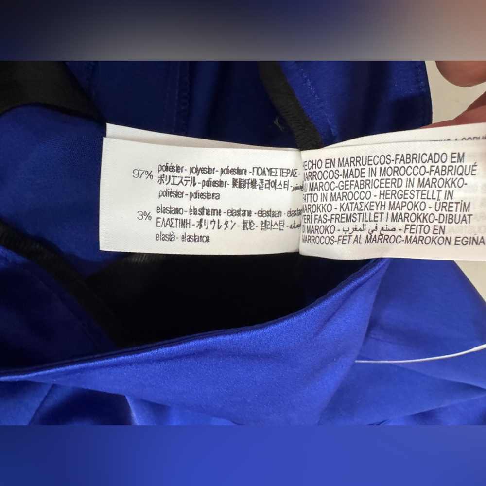 Zara Royal Blue Wide Leg Pants - Picture 13 of 14